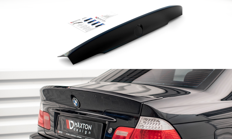 REAR SPOILER / LID EXTENSION BMW 3 E46 COUPE < M3 CSL LOOK > (FOR PAINTING)