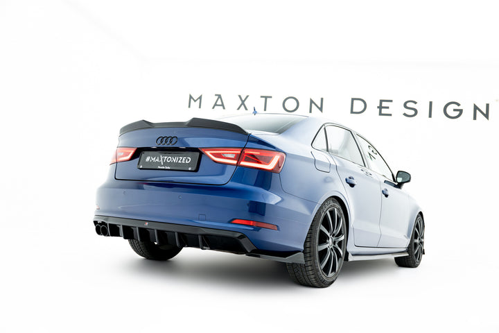 Rear Side Splitters Audi A3 Sedan 8V (set for valance)