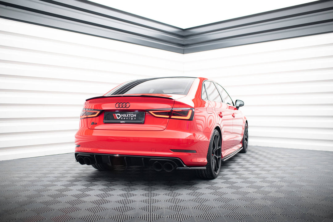 REAR SIDE SPLITTERS AUDI S3 SEDAN 8V (set for Maxton valance)