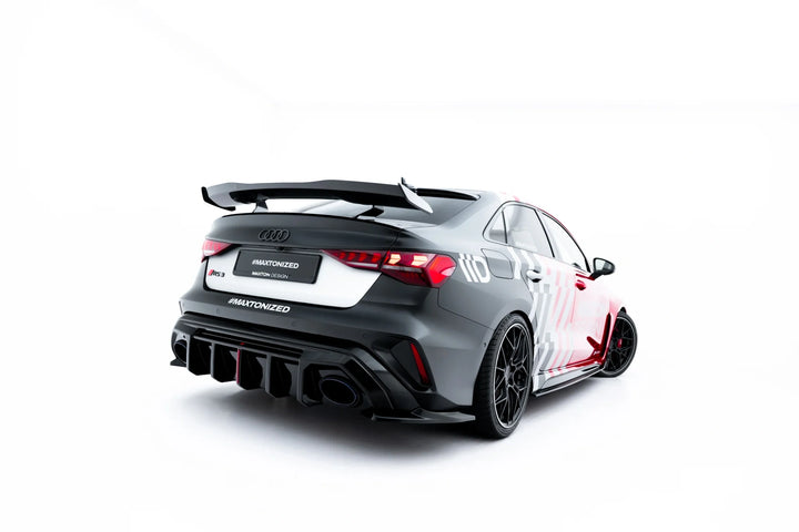 Rear Side Splitters V.1 Audi RS3 Sedan 8Y Facelift (set for valance)
