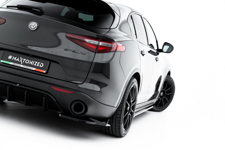 Rear Side Splitters V.2 Alfa Romeo Stelvio Mk1 (set for valance)