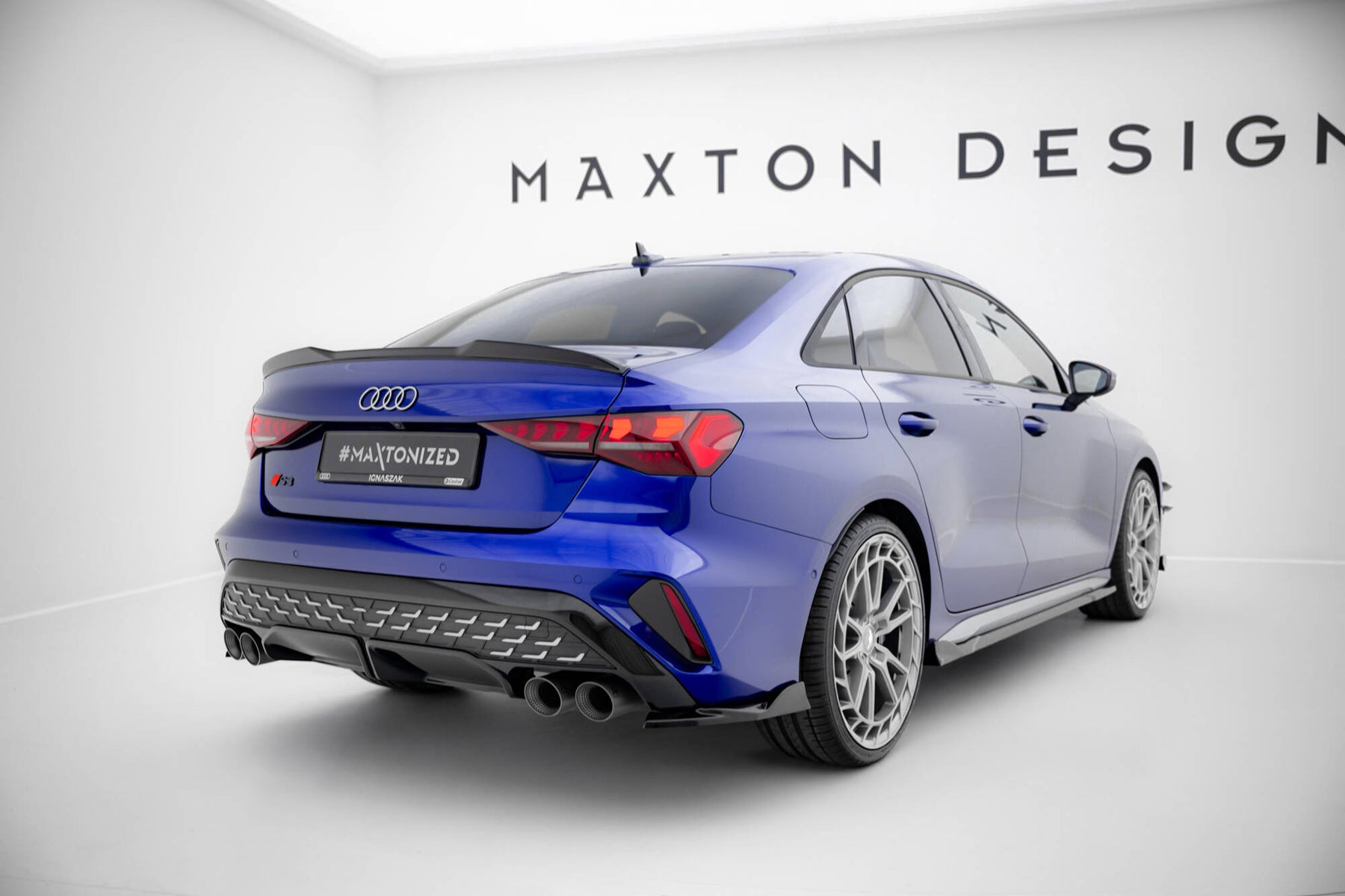 S3 Rear End Rear Side Splitters V.2 Audi S3 Sedan 8Y Facelift – Maxton Design USA