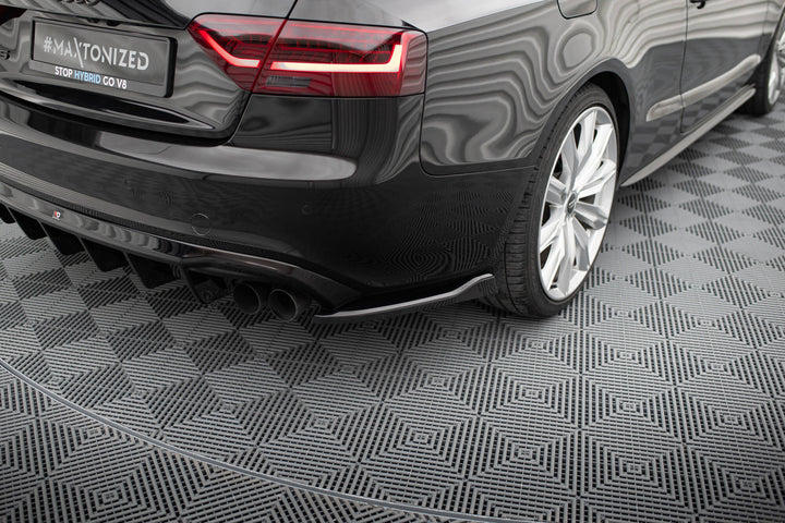 Rear Side Splitters V.2 Audi S5 / A5 S-Line Coupe / Cabriolet 8T (SET FOR VALANCE)