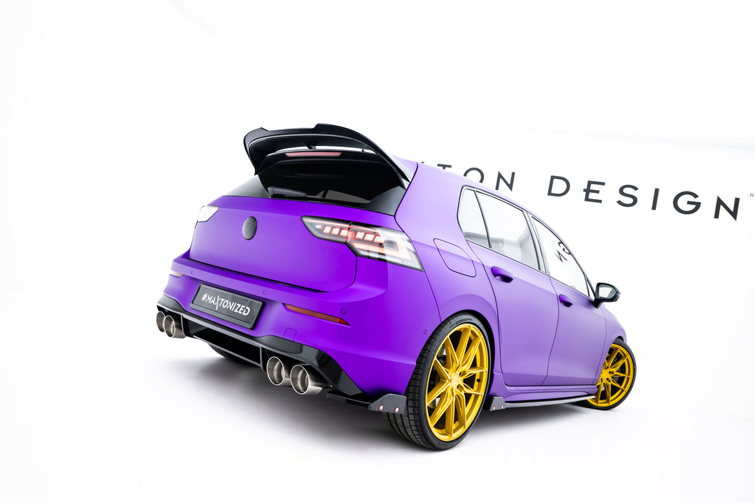 REAR SIDE SPLITTERS + FLAPS V.2 VOLKSWAGEN GOLF R MK8