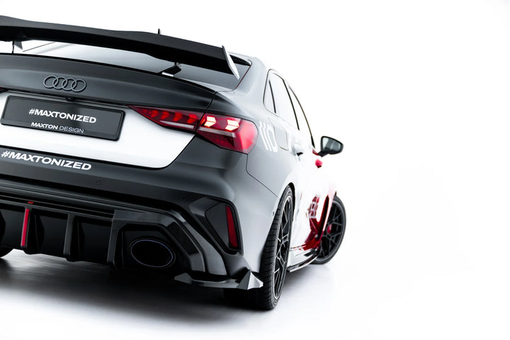 Rear Side Splitters V.3 Audi RS3 Sedan 8Y Facelift (set for valance)