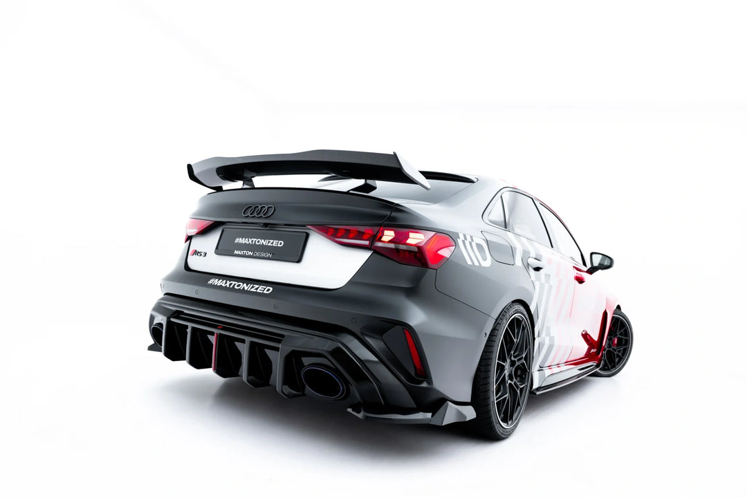 Rear Side Splitters V.3 Audi RS3 Sedan 8Y Facelift (set for valance)