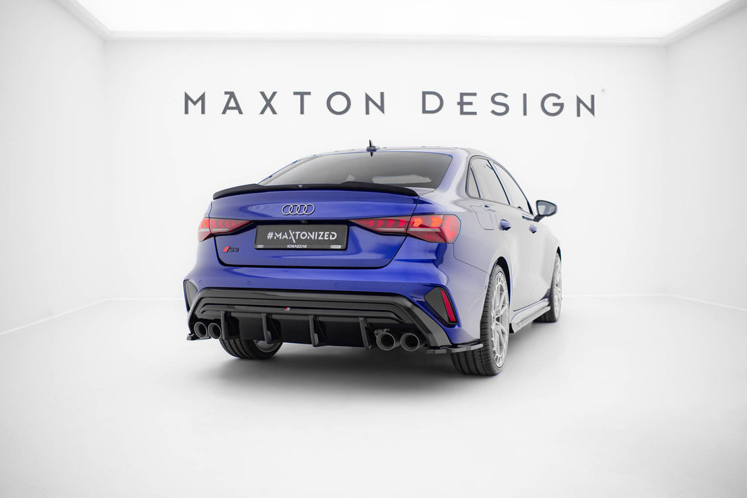 Rear Side Splitters V.3 Audi S3 Sedan 8Y Facelift (set for Maxton valance)