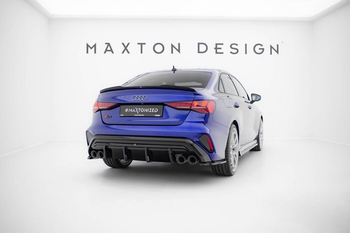 Rear Side Splitters V.3 Audi S3 Sedan 8Y Facelift (set for Maxton valance)