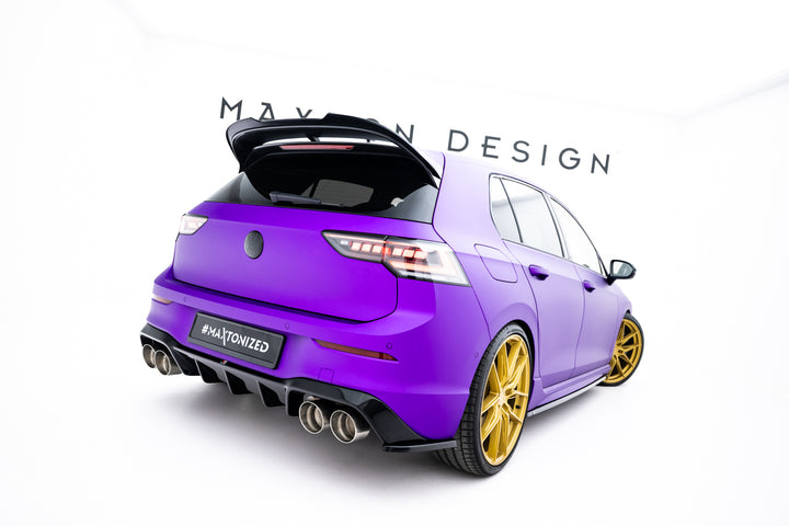 REAR SIDE SPLITTERS V.3 FOR VOLKSWAGEN GOLF R MK8 (SET FOR MAXTON VALANCE V1)