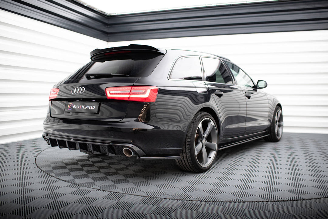 Rear Side Splitters V.3 suitable for Audi A6 Avant / Sedan C7 (SET FOR MAXTON VALANCE)