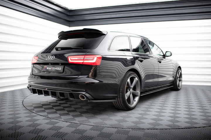 Rear Side Splitters V.3 suitable for Audi A6 Avant / Sedan C7 (SET FOR MAXTON VALANCE)
