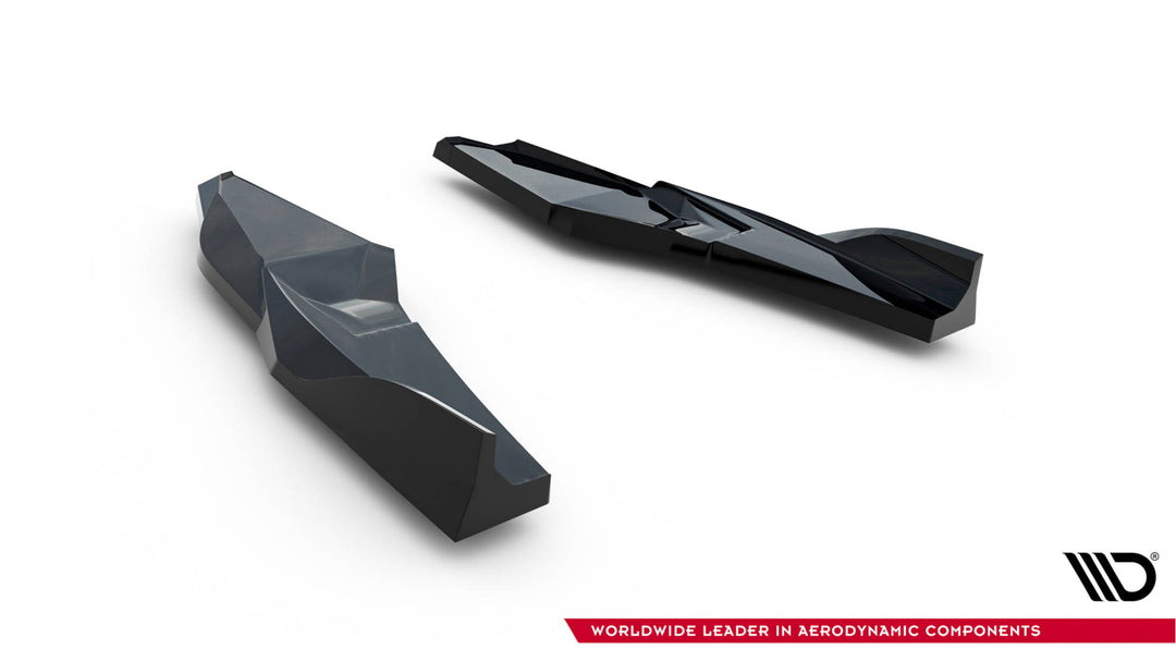 Rear Side Splitters V.4 Audi S3 Sedan 8Y Facelift (set for Maxton valance)