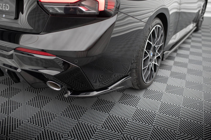 REAR SIDE SPLITTERS V.4 BMW 2 G42 (set for Maxton valance)
