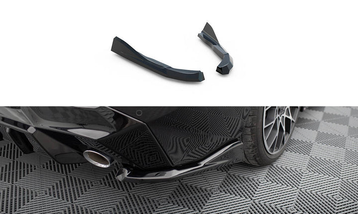 REAR SIDE SPLITTERS V.4 BMW 2 G42 (set for Maxton valance)