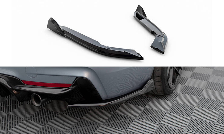 REAR SIDE SPLITTERS V.5 BMW 4 COUPE M-PACK F32 (set for valance)