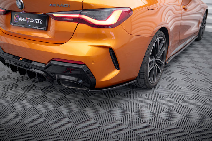 Rear Side Splitters V.5 BMW 4 M440i G22 / G23 / G22 Facelift / G23 Facelift (set for Maxton valance )