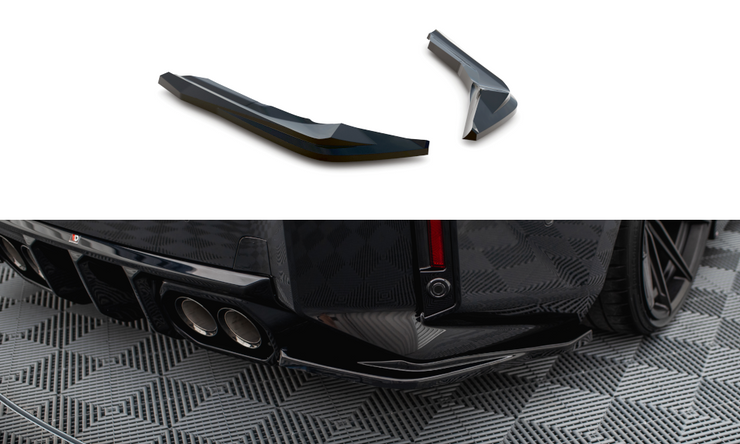 Rear Side Splitters V.5 BMW M2 G87 (set for valance v.2)