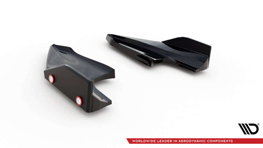 Rear Side Splitters V.5 + Flaps Volkswagen Golf R Hatchback Mk8 Facelift (SET FOR MAXTON VALANCE)