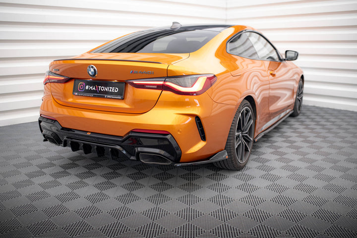 Rear Side Splitters V.6 BMW 4 M440i G22 / G23 / G22 Facelift / G23 Facelift (set for Maxton valance )