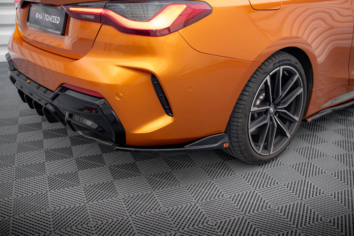 Rear Side Splitters V.6 BMW 4 M440i G22 / G23 / G22 Facelift / G23 Facelift (set for Maxton valance )