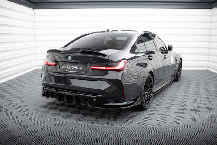 Rear Side Splitters V.6 CSL Look BMW M3 Sedan / Touring G80 / G81 (set for Maxton valance v.1)