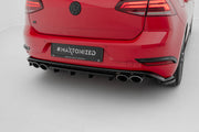 CENTRAL REAR SPLITTER VW GOLF VII R (FACELIFT)