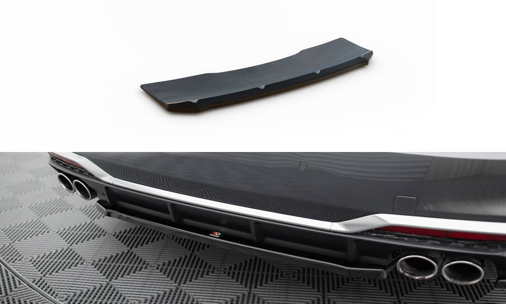 CENTRAL REAR SPLITTER FOR AUDI S5 SPORTBACK F5 FACELIFT