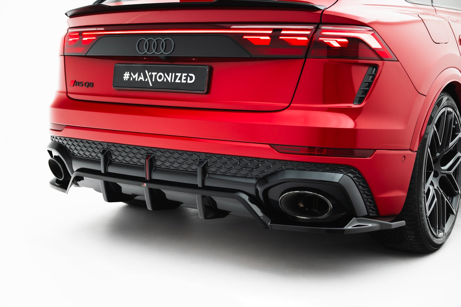 Rear Splitter (with vertical bars) Audi RSQ8 Mk1 Facelift – Maxton ...