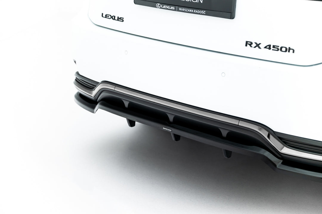 CENTRAL REAR SPLITTER (WITH VERTICAL BARS) LEXUS RX MK4 FACELIFT