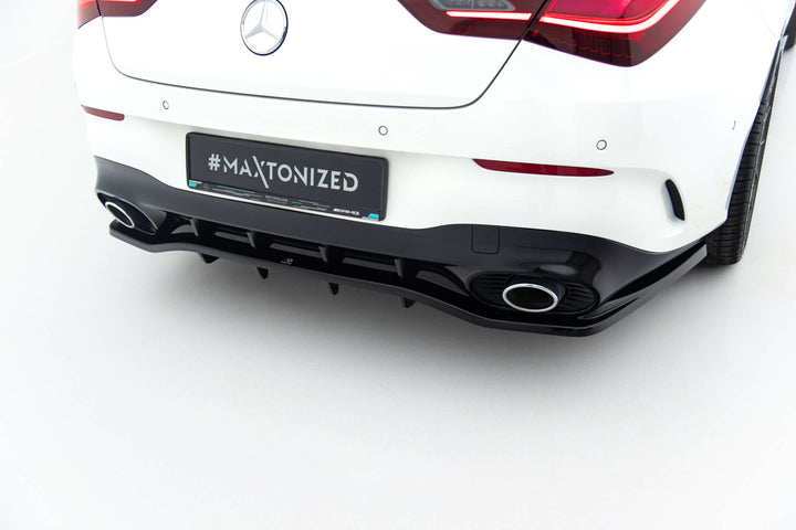 Rear Splitter (with vertical bars) Mercedes-AMG CLA 35 / 45 Coupe / Shooting Brake C118 Facelift / X118 Facelift
