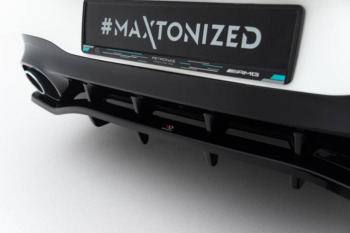 Rear Splitter (with vertical bars) Mercedes-AMG CLA 35 / 45 Coupe / Shooting Brake C118 Facelift / X118 Facelift