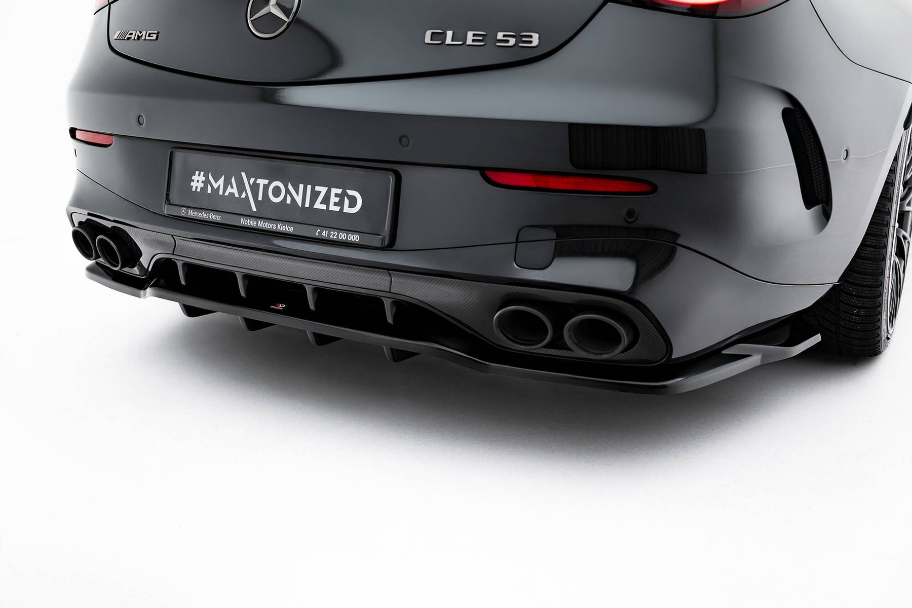 Cle53 Rear Rear Splitter (with vertical bars) Mercedes-AMG CLE 53 C236 – Maxton ...