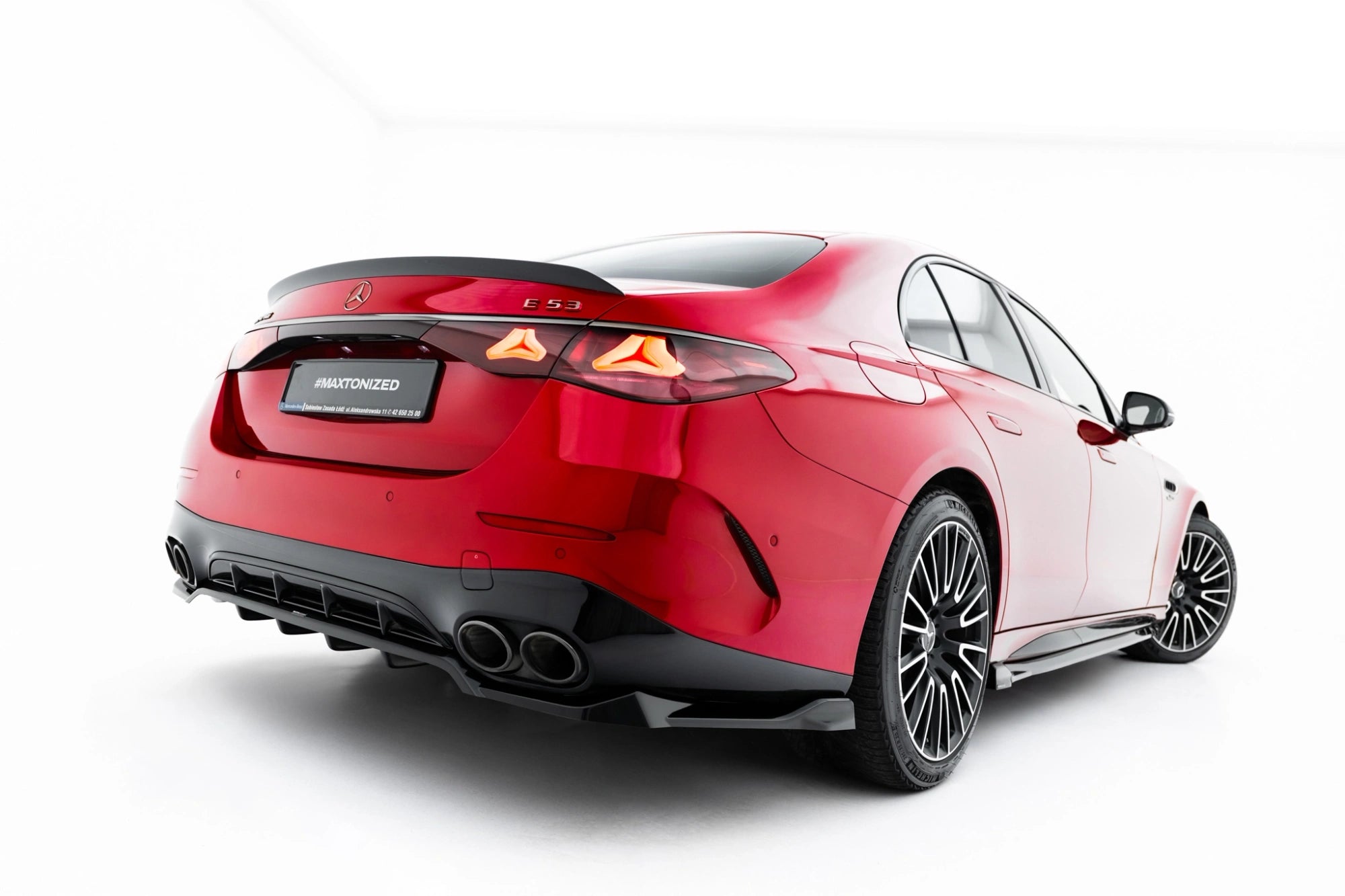 Rear Splitter (with vertical bars) Mercedes-AMG E53 Sedan / Estate W21 ...