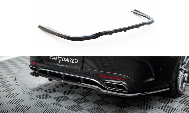 Rear Splitter (with vertical bars) Mercedes-Benz S Coupe AMG-Line C217 Facelift