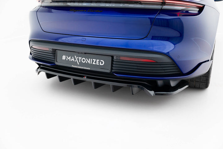 Rear Splitter (with vertical bars) Porsche Taycan Turbo S Mk1