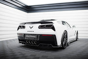 REAR SPLITTER (WITH VERTICAL BARS) + REAR SIDE SPLITTERS CHEVROLET CORVETTE C7