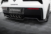 REAR SPLITTER (WITH VERTICAL BARS) + REAR SIDE SPLITTERS CHEVROLET CORVETTE C7