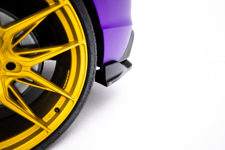 Rear Splitter (with vertical bars) V.1 Volkswagen Golf R Hatchback Mk8 / Mk8 Facelift