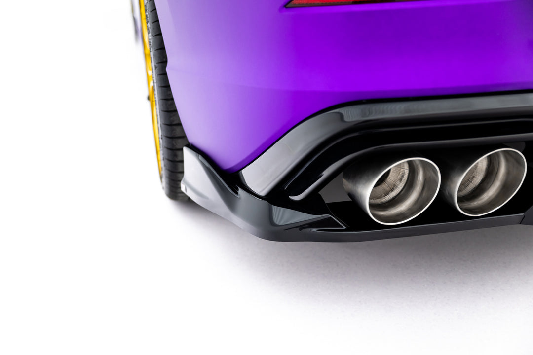Rear Splitter (with vertical bars) V.1 Volkswagen Golf R Hatchback Mk8 / Mk8 Facelift