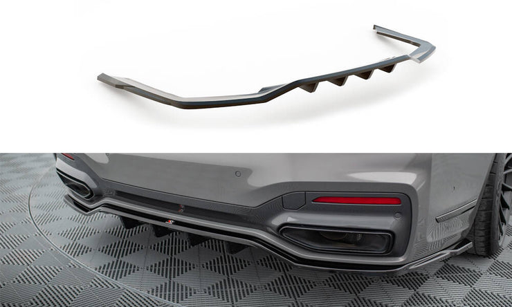 REAR SPLITTER (WITH VERTICAL BARS) V.2 BMW 7 G11 M-PACK FACELIFT