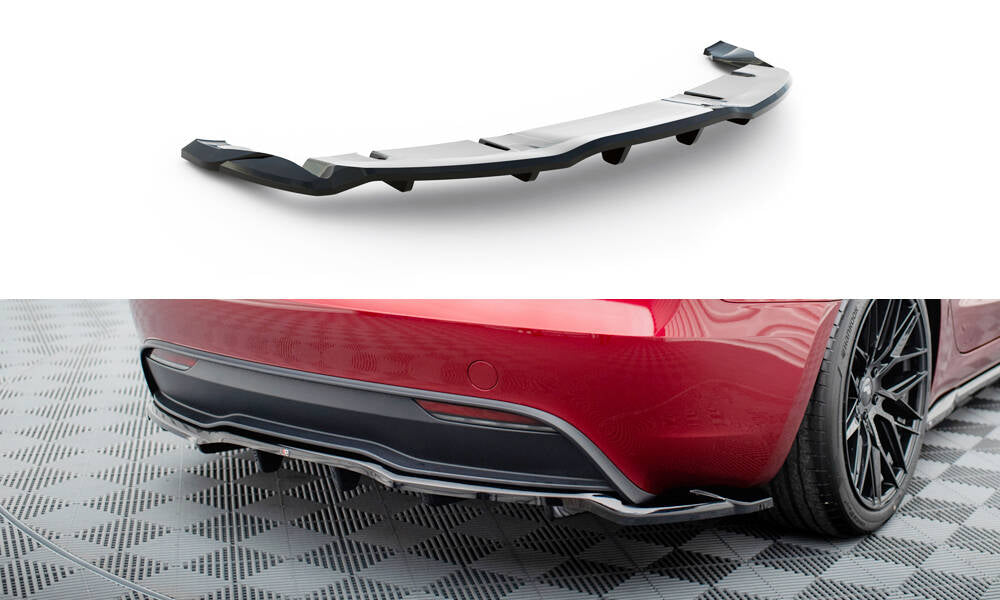 REAR SPLITTER (WITH VERTICAL BARS) V.2 TESLA MODEL 3 PROJECT HIGHLAND ...