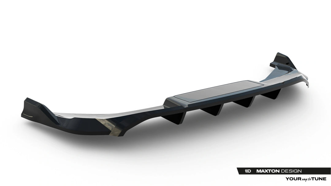 Rear Splitter (with vertical bars) suitable for Audi Q6 e-tron S-Line / SQ6 e-tron SUV / Sportback Mk1