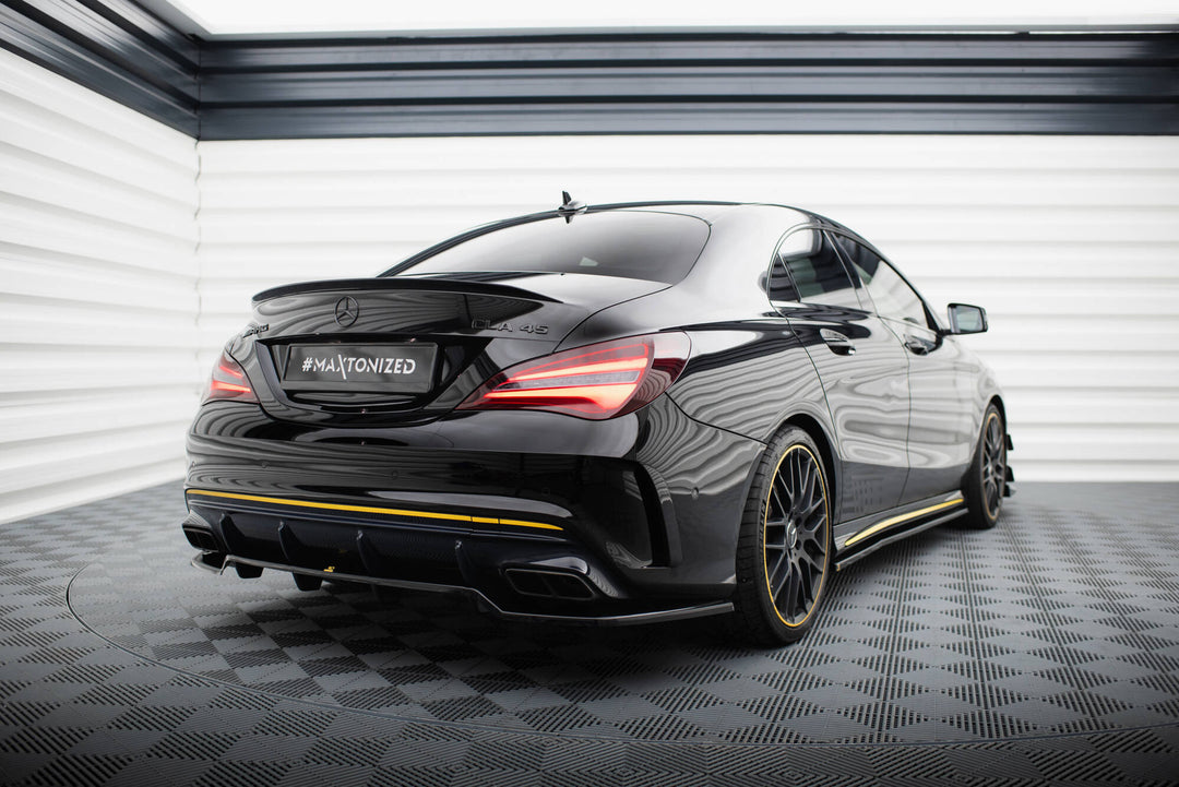 Rear Splitter (with vertical bars) suitable for Mercedes-AMG CLA 45 C117 Facelift