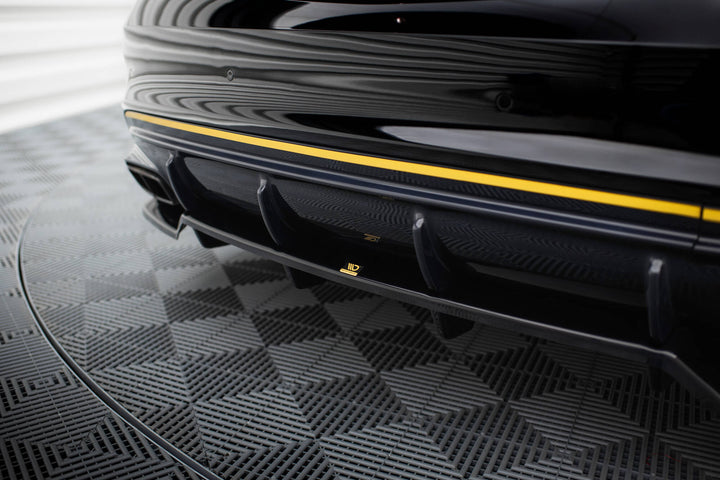 Rear Splitter (with vertical bars) suitable for Mercedes-AMG CLA 45 C117 Facelift