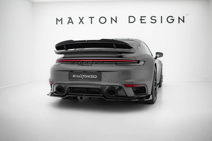 Rear Splitter (with vertical bars) suitable for Porsche 911 Turbo S Sport Package 992