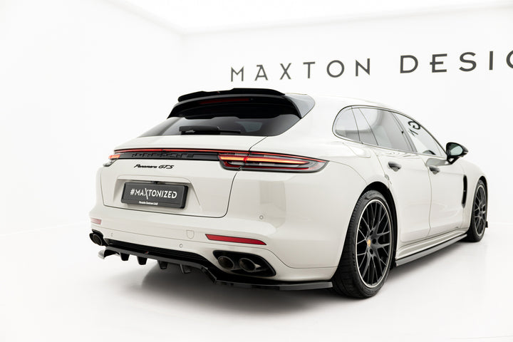 CENTRAL REAR SPLITTER (WITH VERTICAL BARS) PORSCHE PANAMERA E-HYBRID 971 FACELIFT