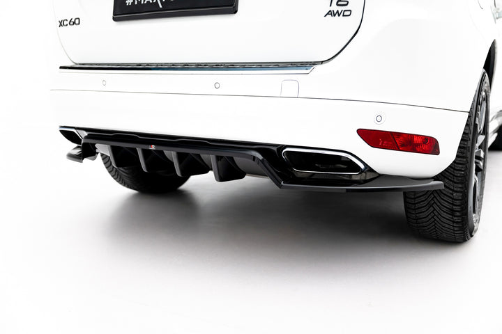 Rear Splitter (with vertical bars) suitable for Volvo XC60 Mk1 Facelift