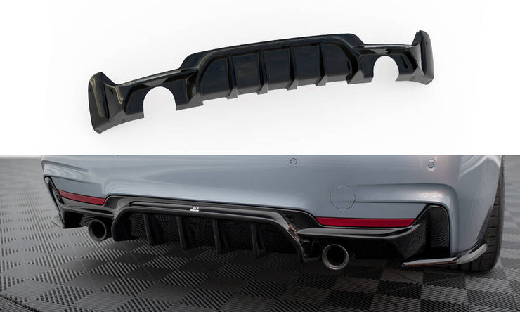 REAR VALANCE BMW 4 COUPE / GRAN COUPE M-PACK F32 / F36 (VERSION WITH EXHAUST ON BOTH SIDES)