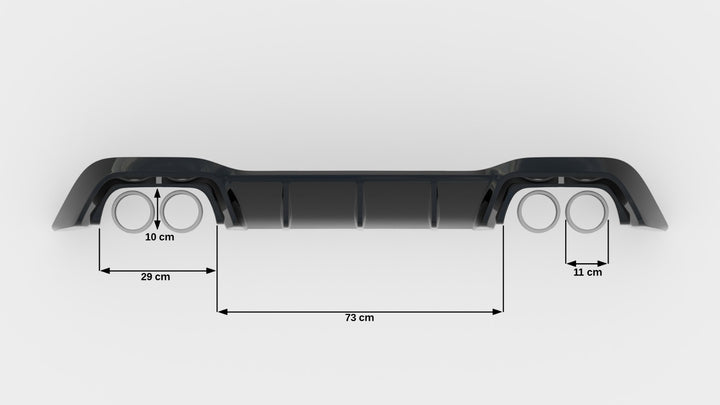 REAR VALANCE V.1 VOLKSWAGEN GOLF R MK8