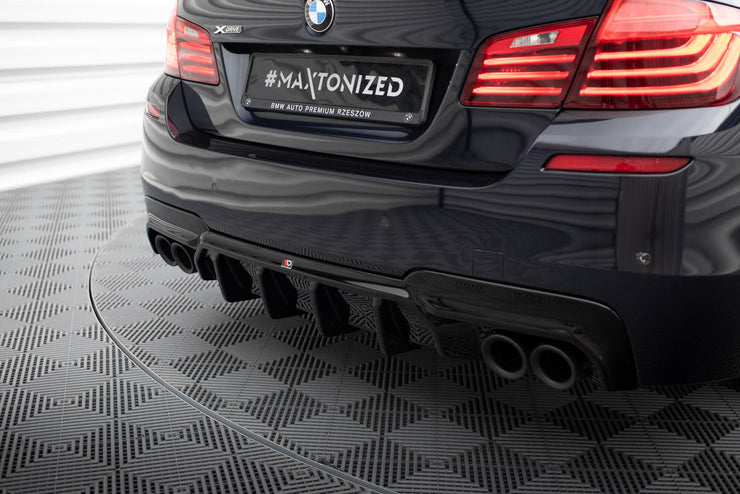 REAR VALANCE V.2 BMW 5 M-PACK F10 (VERSION WITH TWO DOUBLE EXHAUSTS)